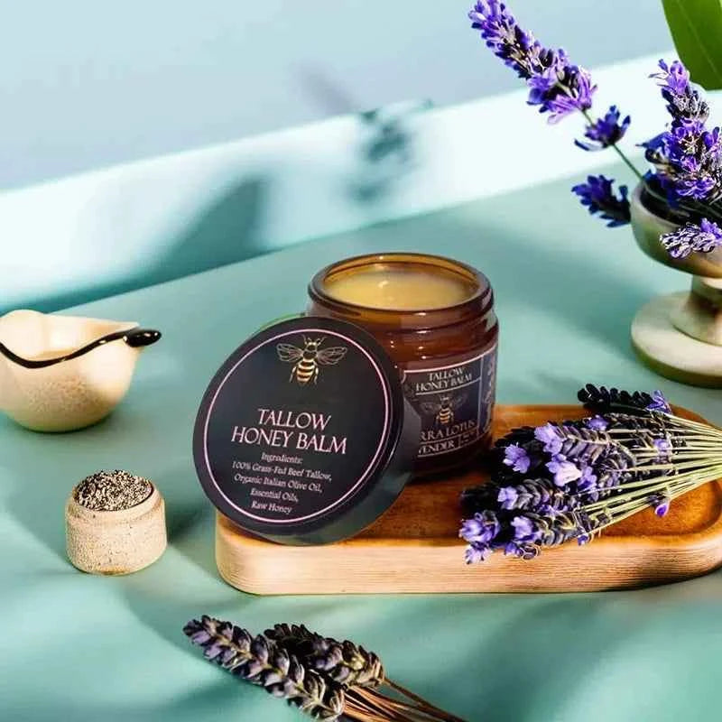 Tallow Honey Balm - Grass-Fed Beef Tallow & Raw Honey Moisturizer