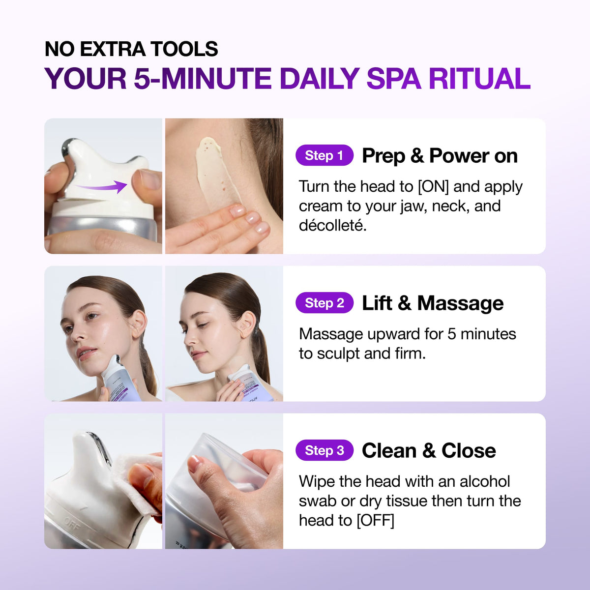 Anua Collagen Retinol Refining Gua Sha Cream applicator and cream texture image