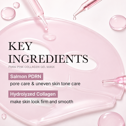 Hydrating peptide collagen eye patch in a hydrogel mask designed to reduce puffiness and hydrate the delicate eye area.