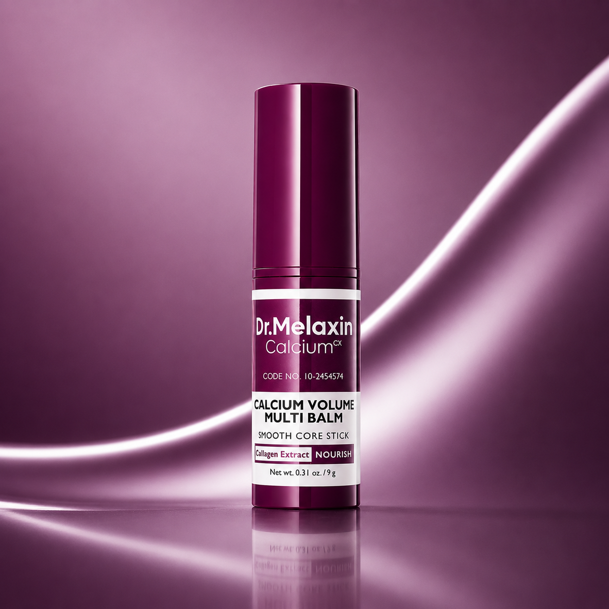 K-Beauty anti-aging eye care balm stick with calcium and collagen, 9g, for reducing wrinkles and hydrating delicate eye area