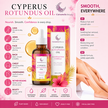 Cyperus Rotundus Oil - Natural Hair Regrowth Inhibitor (60ml)