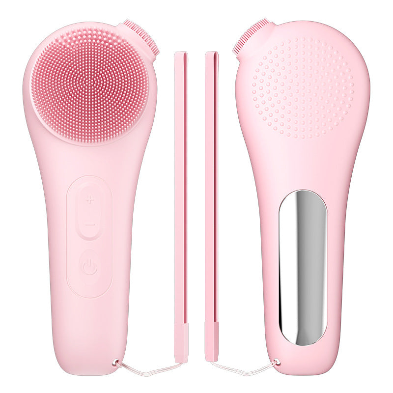 LED Sonic Silicone Facial Cleansing Brush
