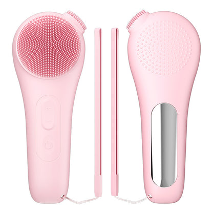 LED Sonic Silicone Facial Cleansing Brush