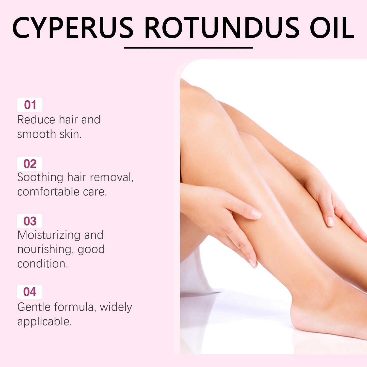OceAura Cyperus Rotundus Oil for Hair Removal