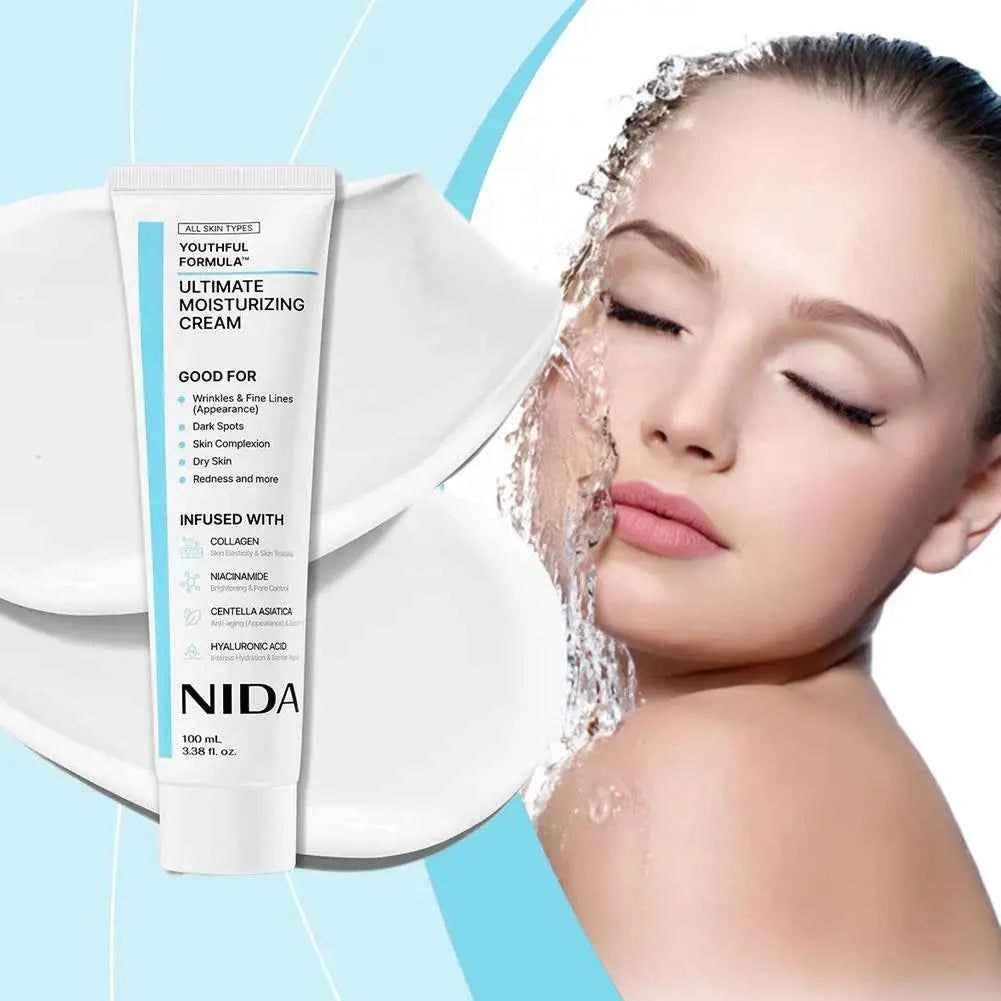 NIDA Youthful Formula Ultimate Moisturizing Cream - 100mL for Radiant Skin