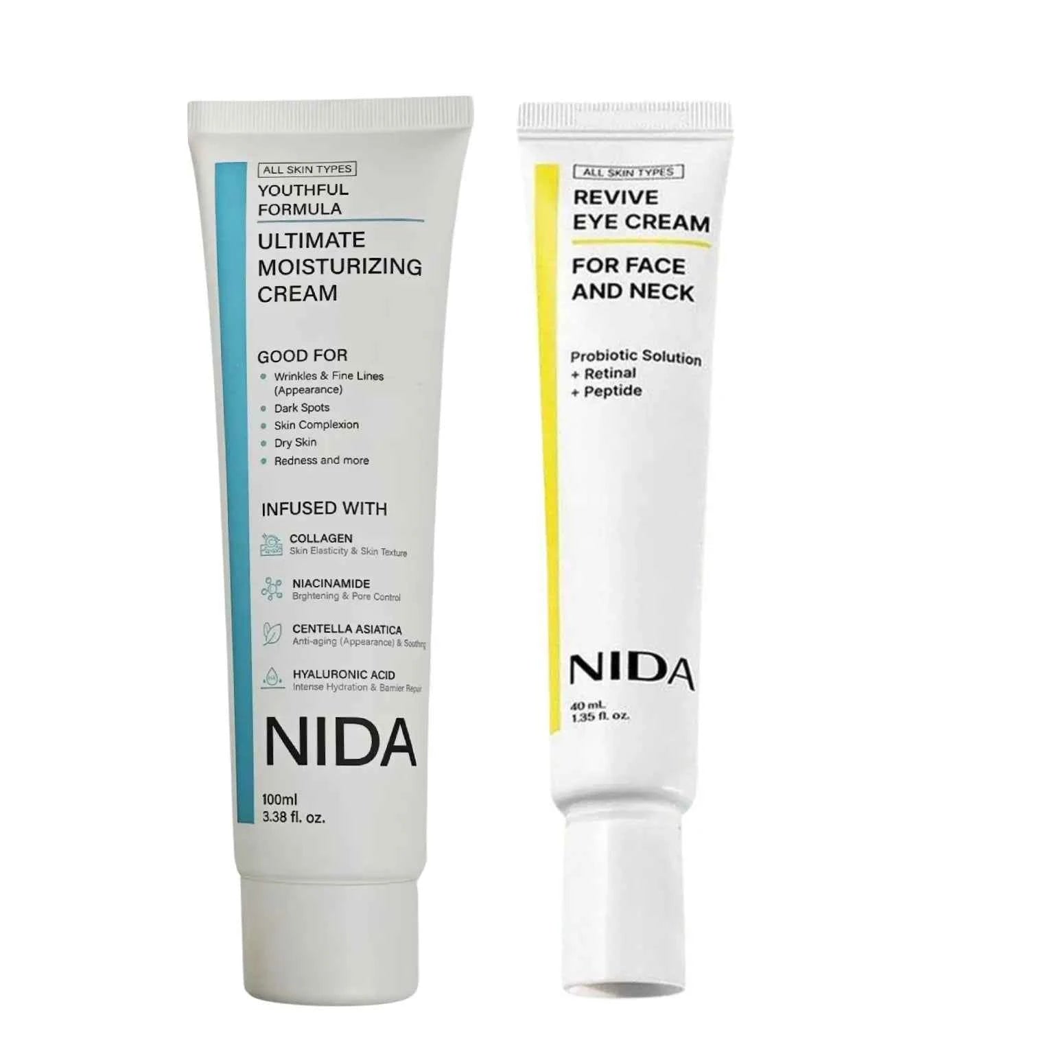 NIDA Youthful Formula Ultimate Moisturizing Cream - 100mL for Radiant Skin