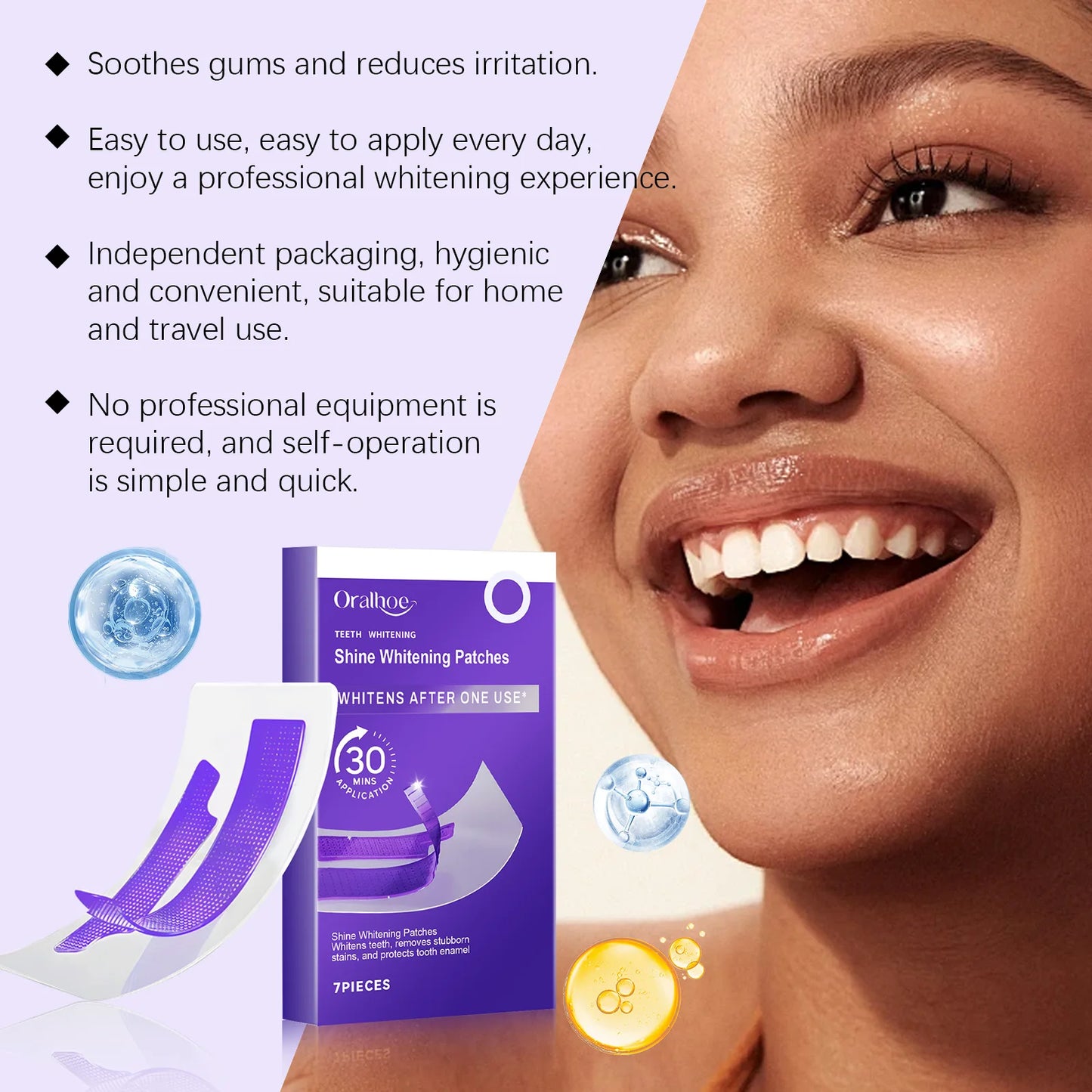 Oralhoe Purple Teeth Whitening Strips