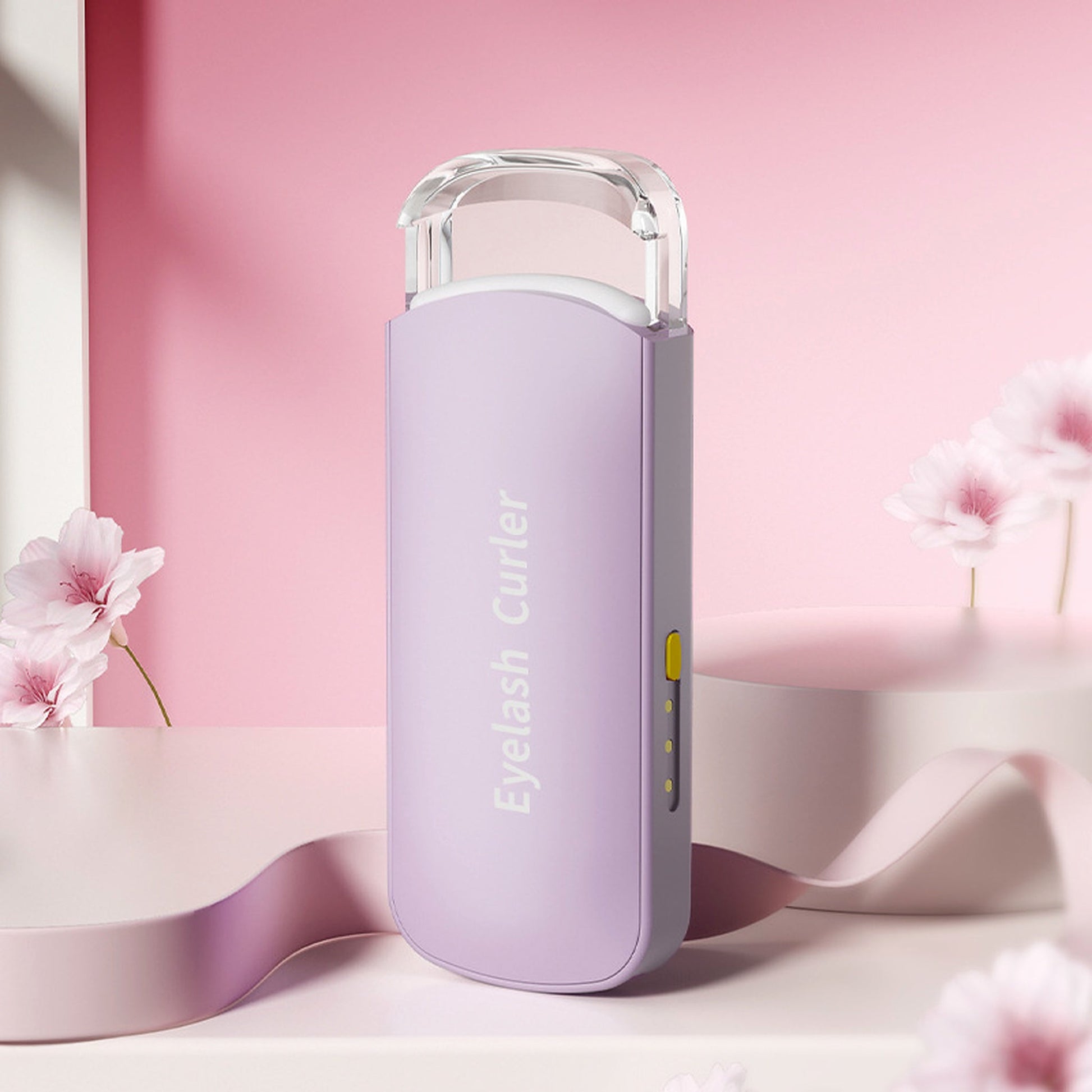 Purple USB rechargeable heated eyelash curler product image