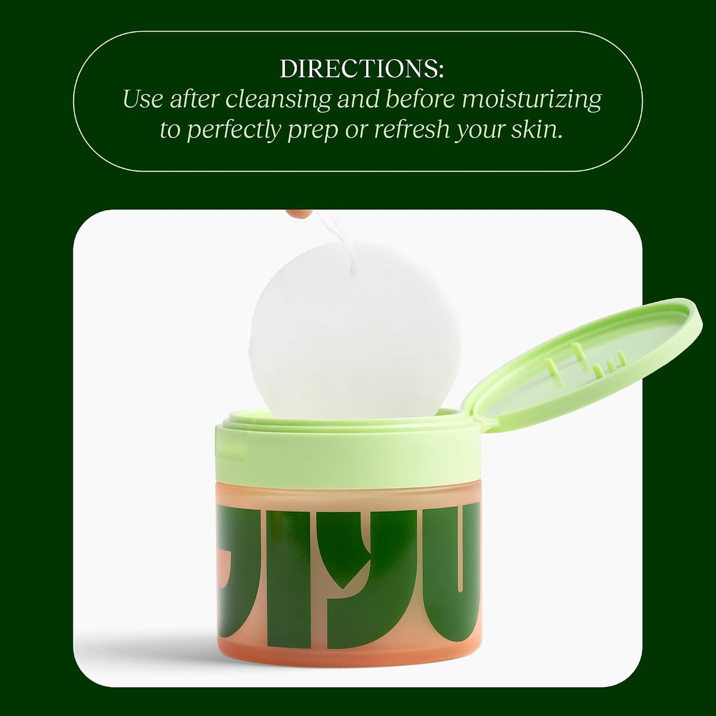 How to use JiYu Daily Toner Pads after cleansing and before moisturizer