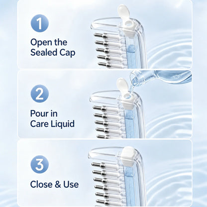 How to fill and use the refillable scalp applicator comb