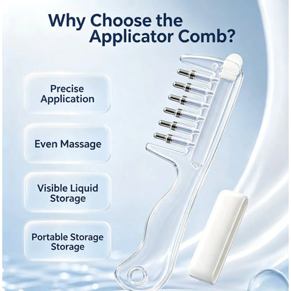 Scalp applicator comb product features