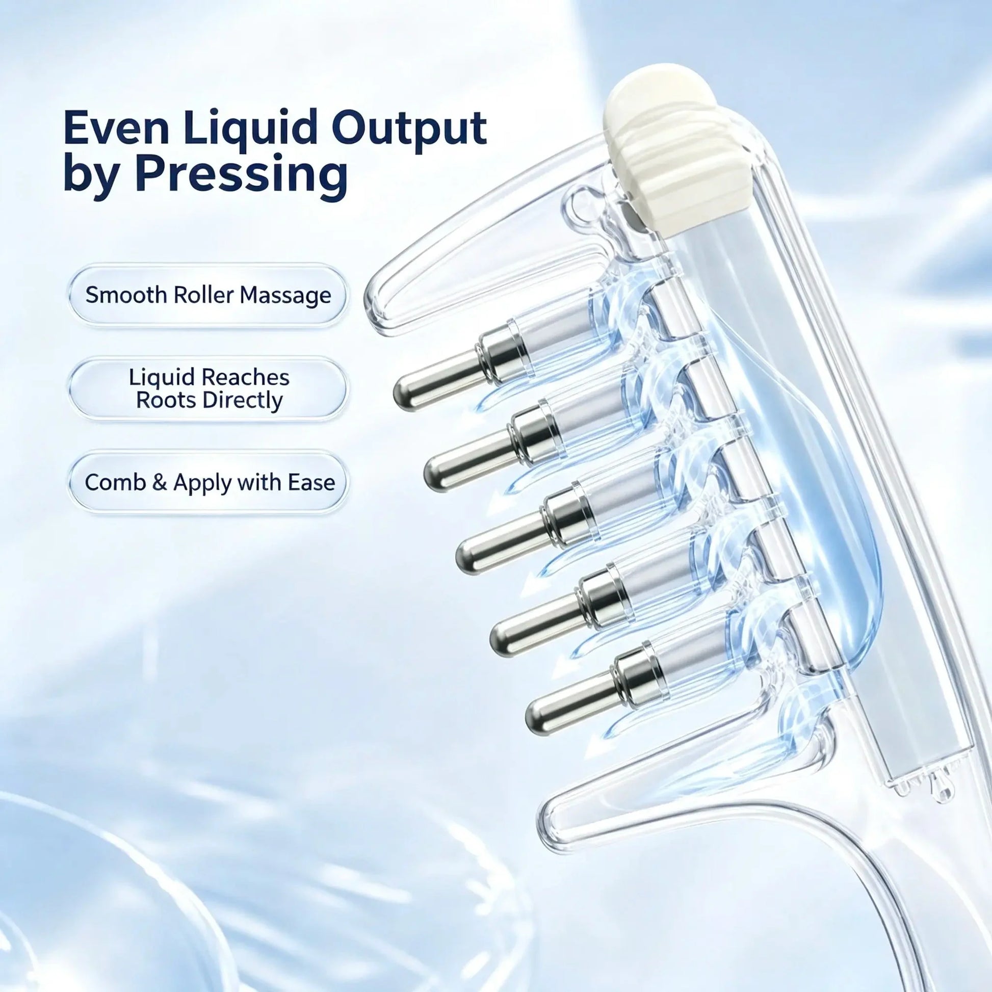 Comb-tip scalp applicator design